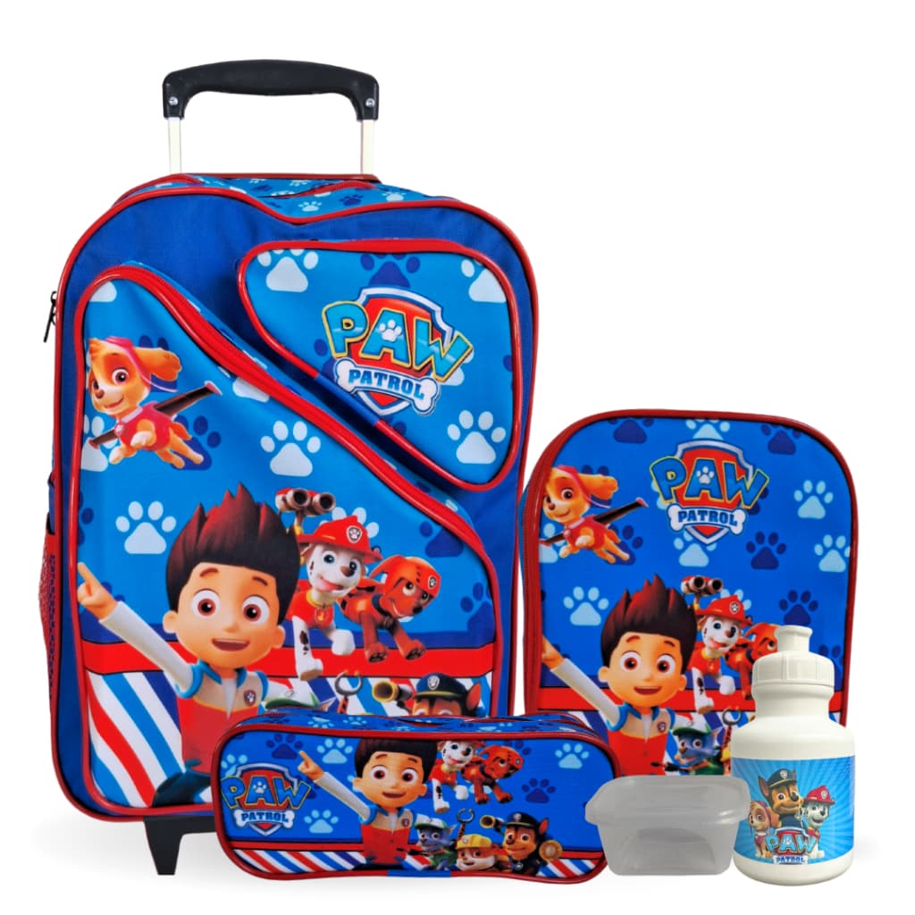 Kit Mochila Patrulha Canina Infantil Com Lancheira e Estojo Tam G