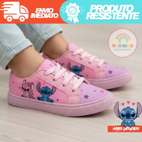 Tênis Infantil Casual Escolar Personagem + Brinde Confortável Envio Rápido Tênis Menina Promoção