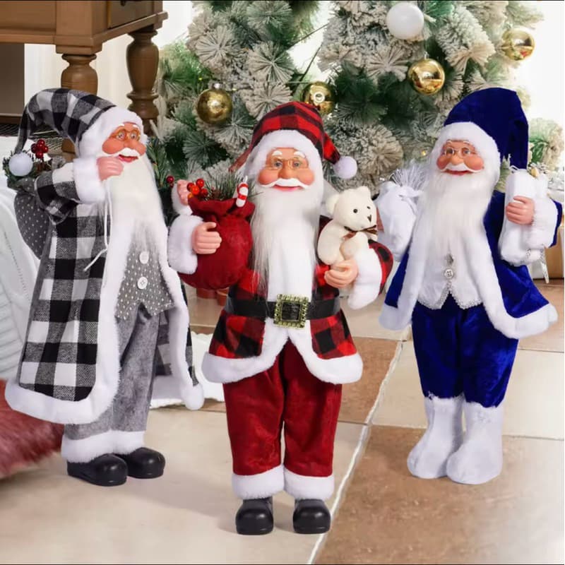Suporte De Boneco De Papai Noel 30 cm Para Decoração De Natal / Festa De Natal