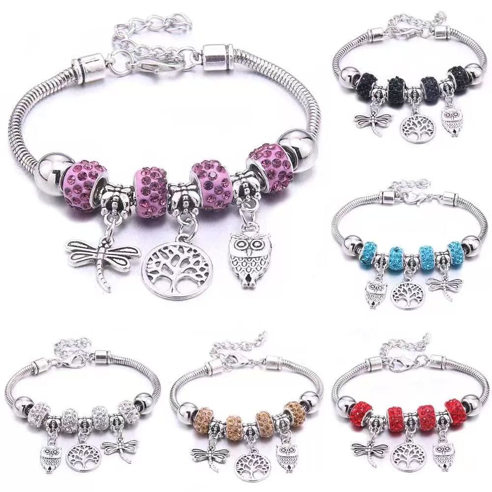 Pulseira Colorida De cruzarCom estrela De Coração E borboleta  Para Meninas , Mulheres , Dia Dos Namorados , 1 Peça