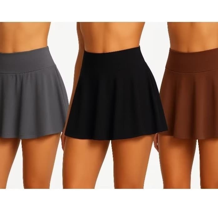 Saia de suplex fitness corrida e academia , saia curta academia , saia tapa bumbum  sem short