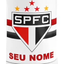 Caneca Time São Paulo Personalizada Com Nome SPFC