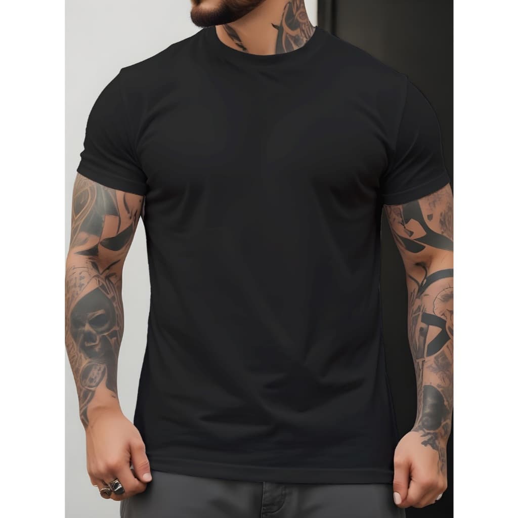 Camiseta Unissex Algodão 100% Lisa Premium Básica Confortável para o Dia a Dia