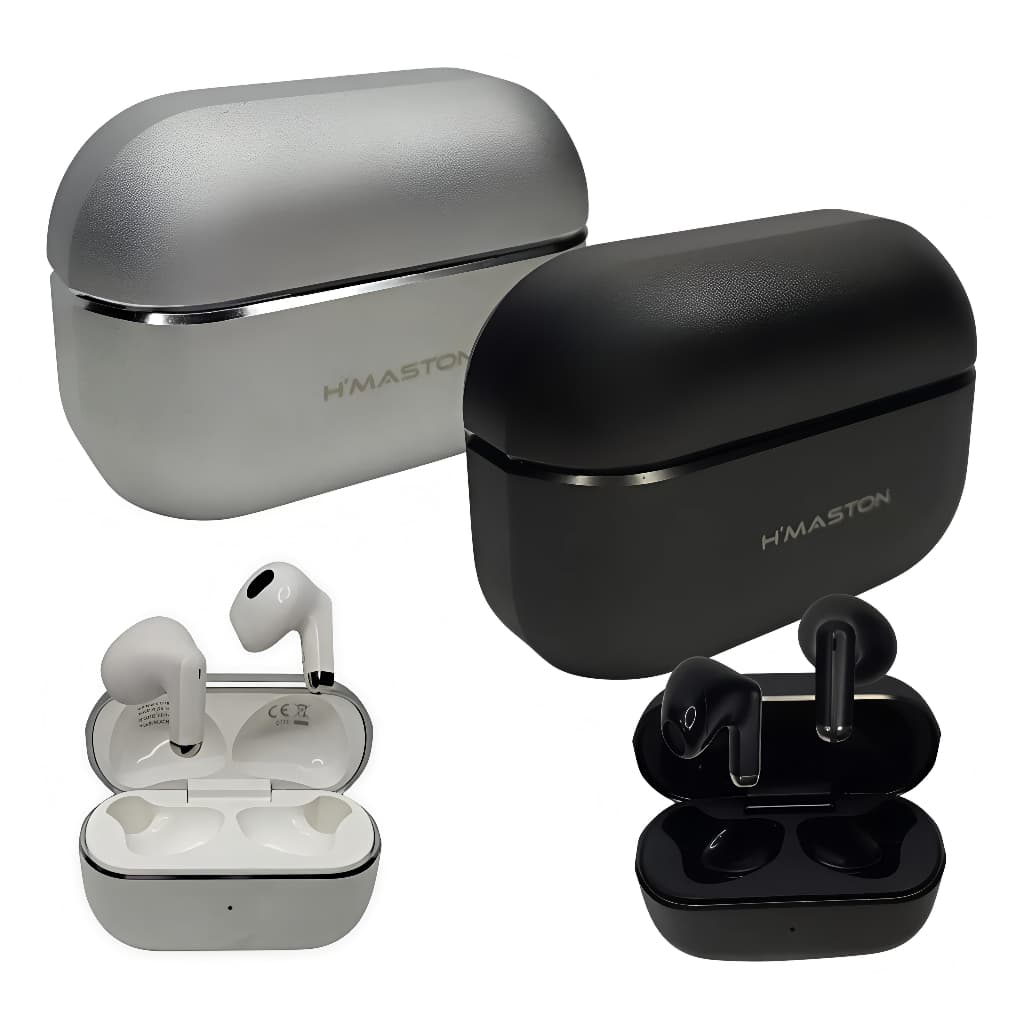 Fone De Ouvido Sem Fio Bluetooth 5.3 in-ear TWS WIRELES com Microfone e IPX4 Original H'maston RS-13