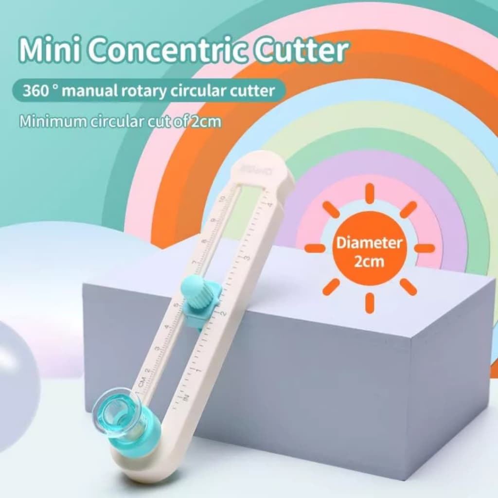 2-20cm Cortador Circular De Papel De Com Balança Ajustável Portátil Para Composto