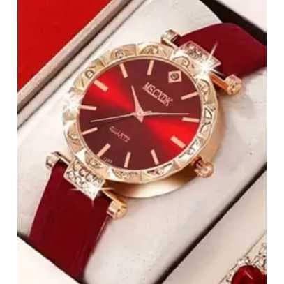 Relógio Quartz Analógico Bordô Pulseira Sintética - Bordô - Amarelo - Bordô