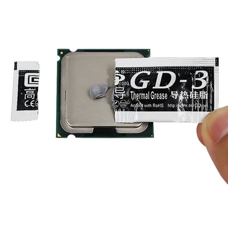 Pasta Térmica Prata Alto Desempenho 7.5 W/mk 3g New GD-3 Processador Pc Gpu Playstation Xbox Consoles