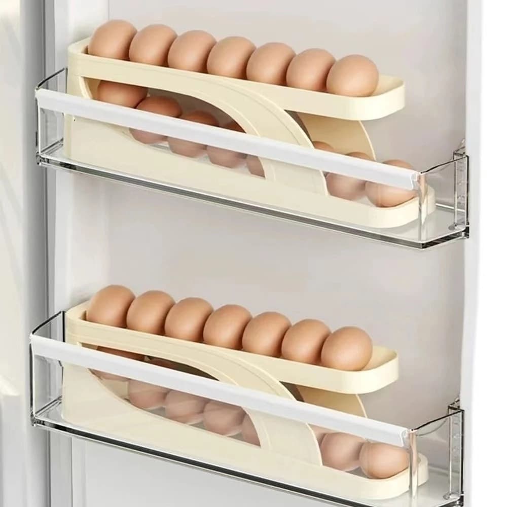 Porta Ovos 2 Andares Rolante para 12 a 14 Ovos