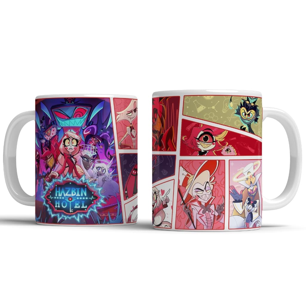 Caneca Hazbin Hotel - Caneca Cerâmica Personalizada