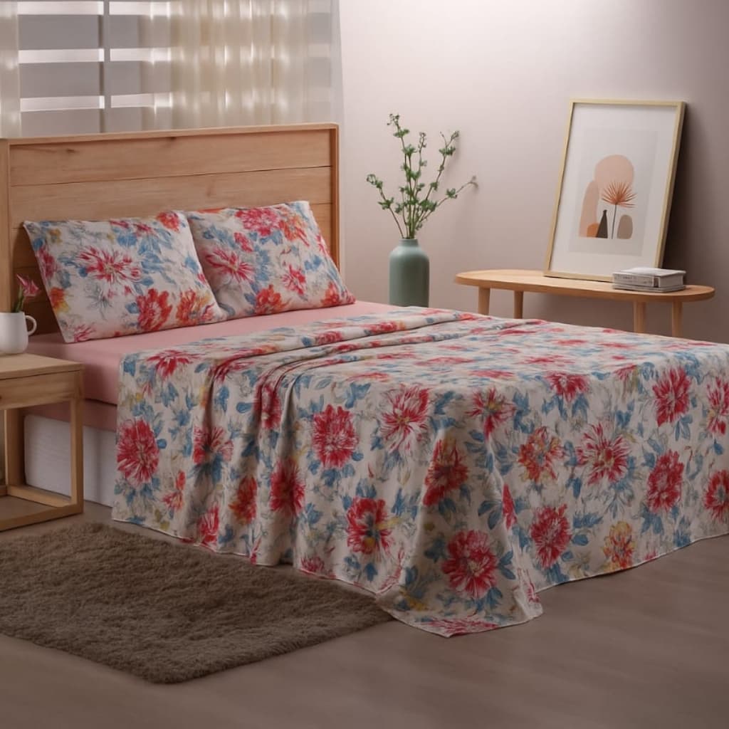 Jogo De Lençol 4 Peças Micropercal Estampado Premium Casal Queen King