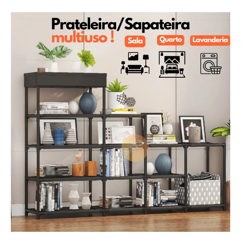 Sapateira Prateleira 5 Andares Organizador Plástico Multiuso