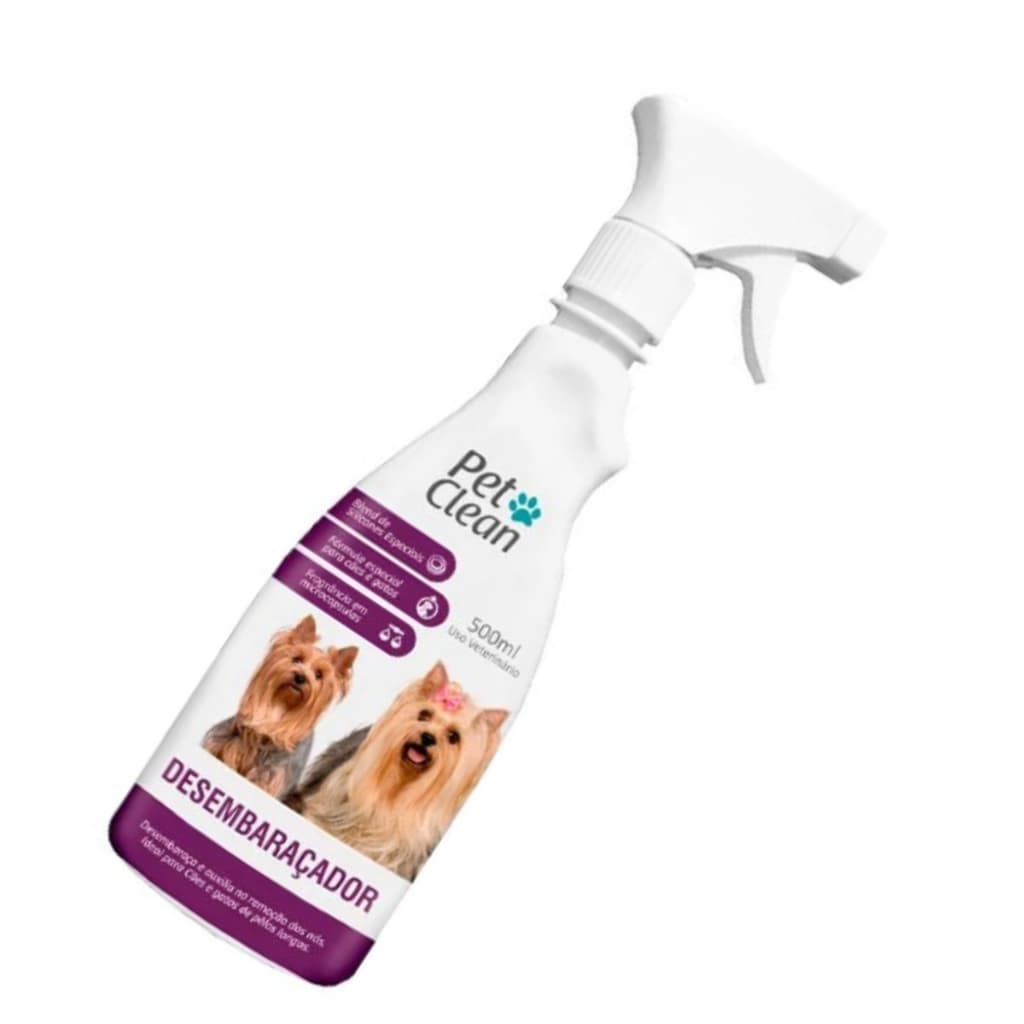 Desembaraçador de Pelos PetClean 500ml Cães Cachorros Gato Pet