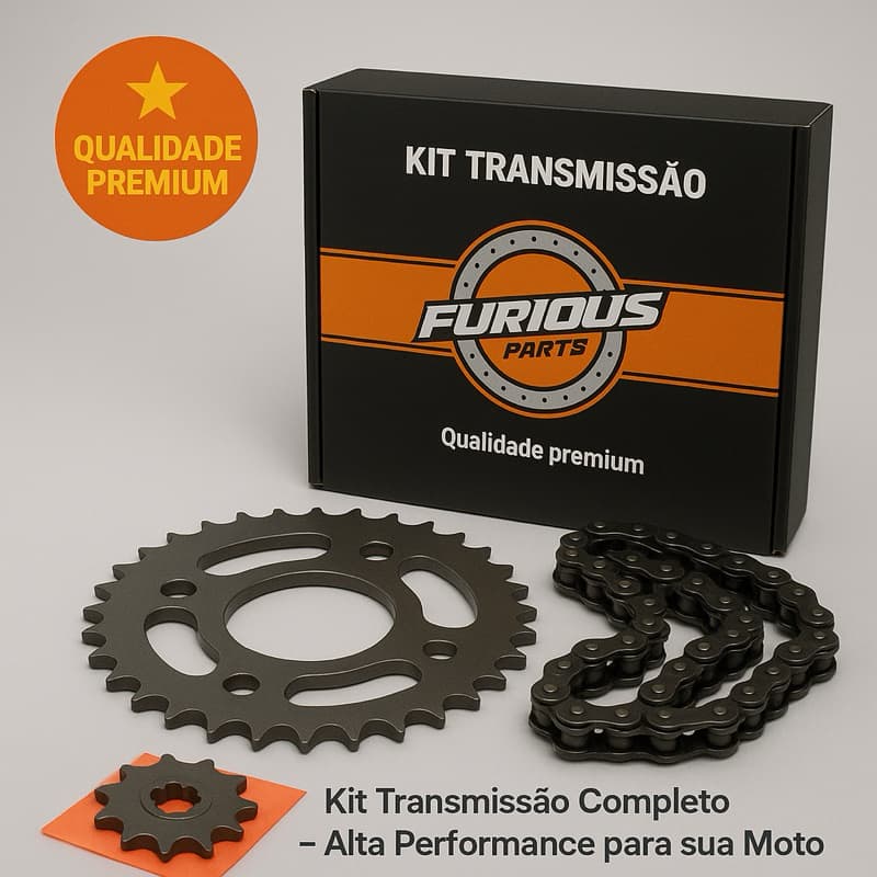 Kit Relação Cg Titan 160 Start Fan Transmissão Aço 1045 Completo