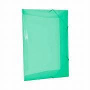 Pasta c/Aba e Elástico Plástica Ofício Cristal CR 501pp Dac Com 10 Unidade ( Verde )