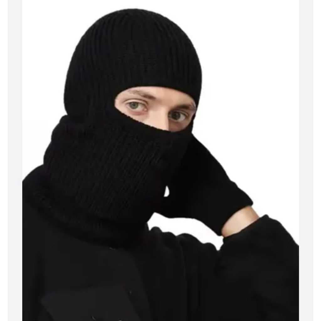Capuz  Lã  Balaclava 1 FURO  Touca Térmica  tipo ninja la máscara motoboy unissex gorro toucas proteção