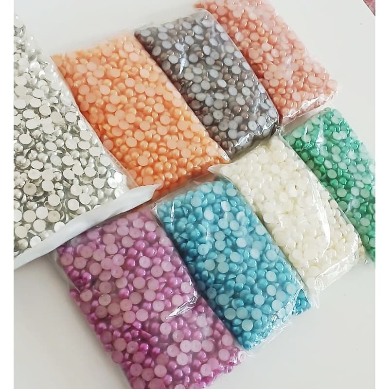 7000 Meia Pérola Abs 6mm  400g - Meia Pérola