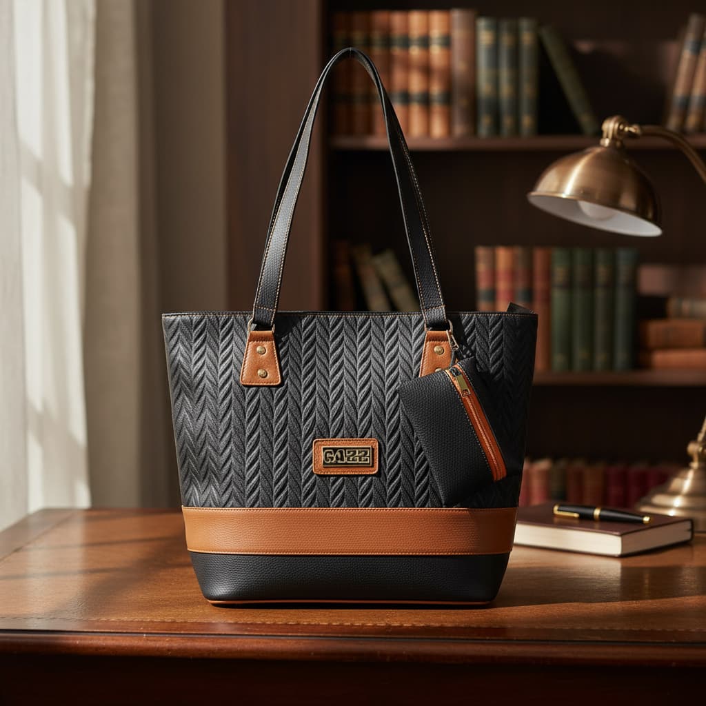 Bolsa Feminina Média De Ombro Barata Em Tecido Sintético Corino Forrada + Porta Moedas