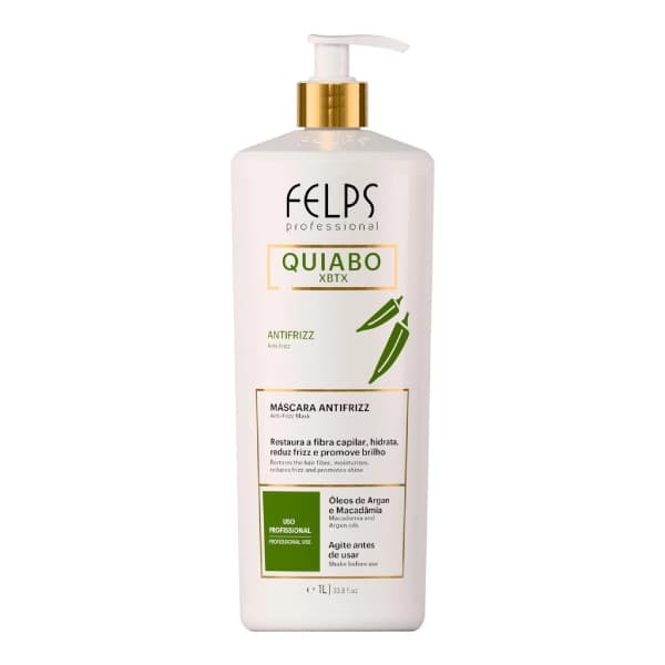 Felps Xbtx Quiabo Máscara Antifrizz 1L