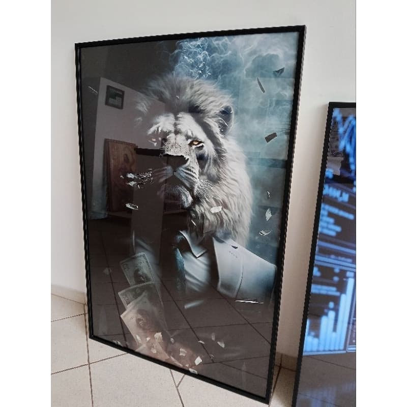 Quadro Personalizado 100x70cm C/ vidro e MOLDURA AIXA ALTA
