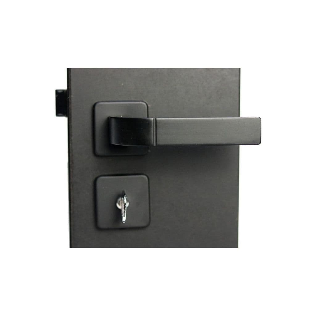 Fechadura Para Banheiro Roseta Módena Preto Fosco 40mm Mgm