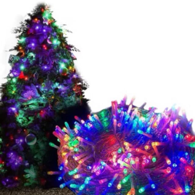Pisca Pisca 10Metros 100Leds 8 Funções Luz Coloridos 110V Iluminação De Natal E Decoração De Festa prova agua