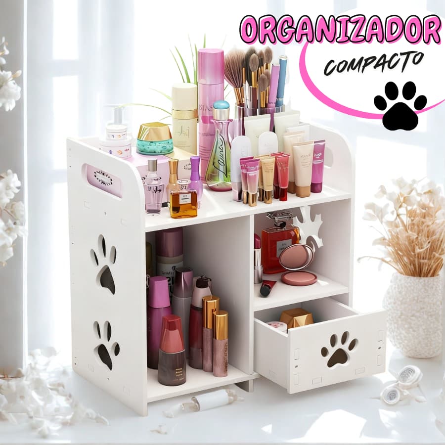 Organizador de Mesa Multifuncional Escritório Maquiagem- Mesa com Multiuso
