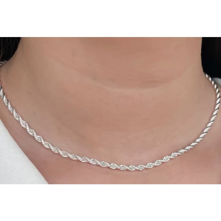 Colar Cordão Baiano aço inox Choker Moda Acessórios unissex Elegante fecho lagosta 45 cm +5cm de extensor