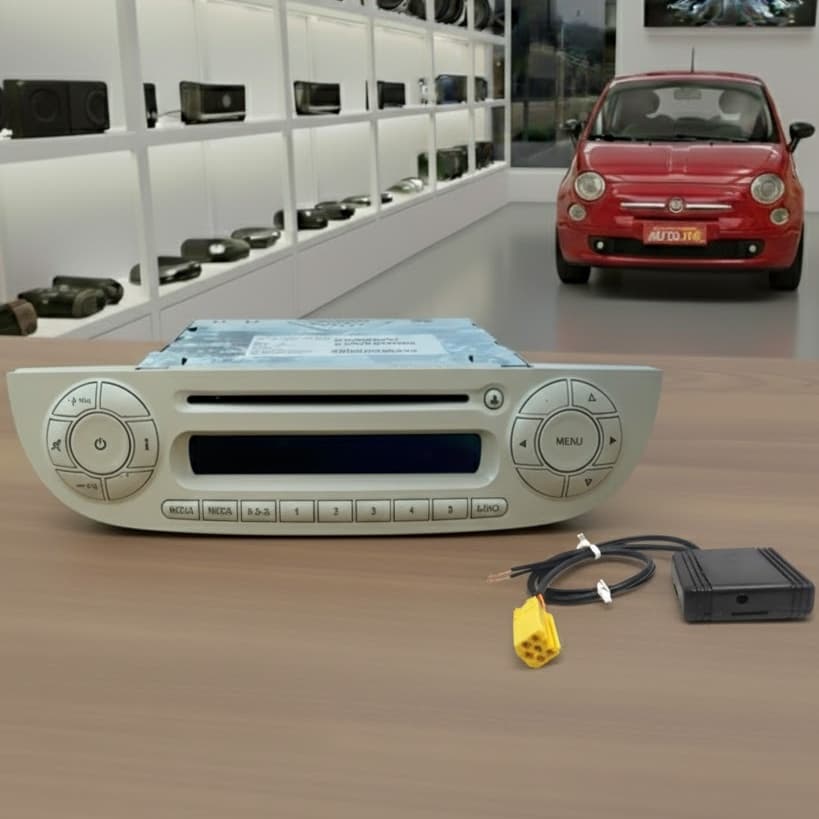 Interface Bluetooth p/ rádio original do FIAT 500 até 2010 Qualidade de som e volume, premium