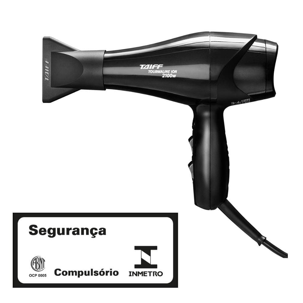 SECADOR DE CABELO TOURMALINE 2100W 127V TAIFF + BRINDE