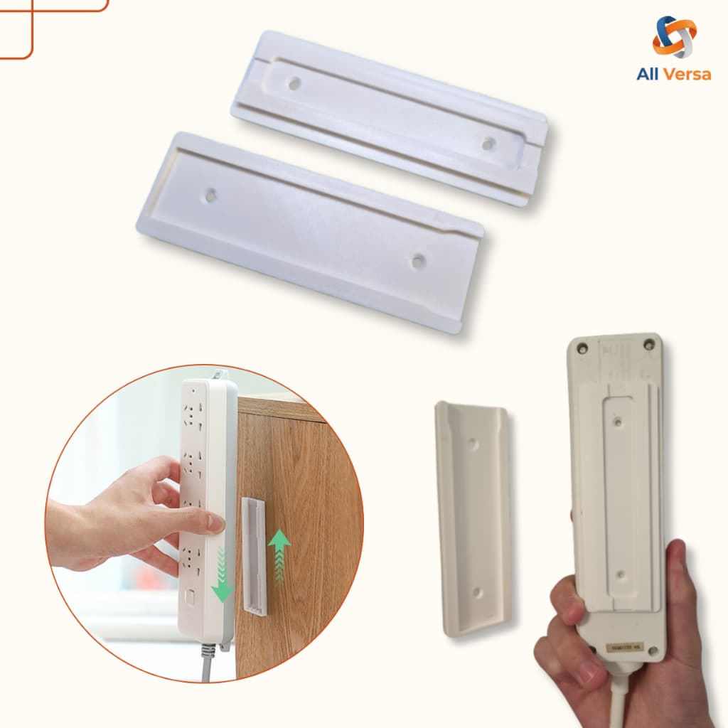 Suporte Extensão Adesivo Multiuso 3M Roteador Controle – Com Furo, Reutilizável e Resistente