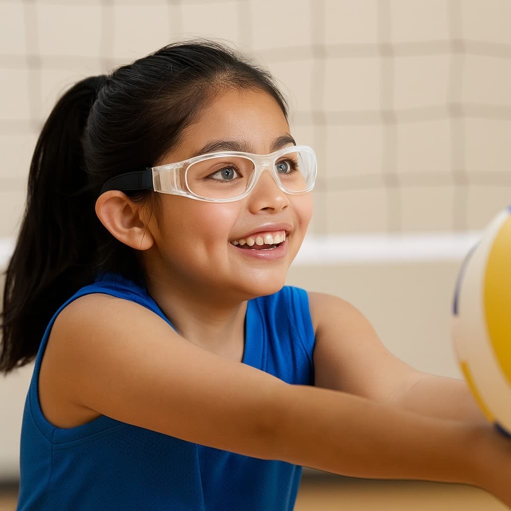 ÓCULOS-PROTEÇÃO INFANTIL P/ ESPORTES AO AR LIVRE ACEITA GRAU