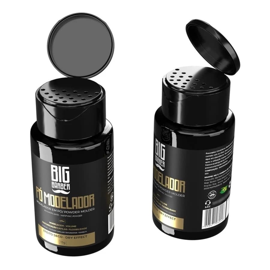 Pomada/cera/Modelador Em Pó Efeito Matte Modelador Masculina 15g Big Barber