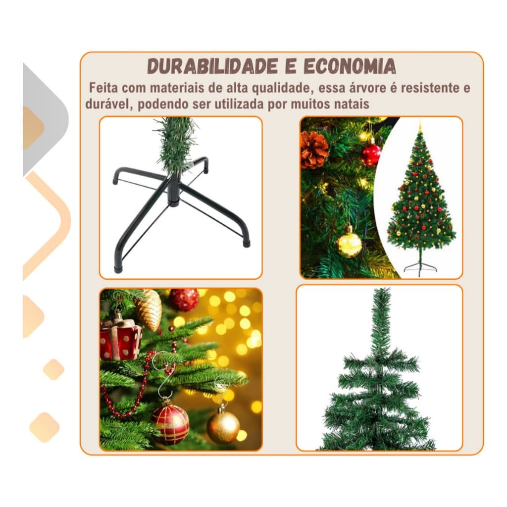 Árvore de Natal Pinheiro Para Festa Natalina Decoração Confraternização 1,5 380 Galhos