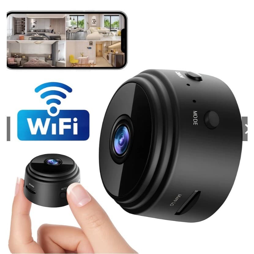 Câmera A9 HD Sem Fio Wi-Fi Imagem Nítida Portátil Segurança Espiã Noturna Monitoramento Inteligente