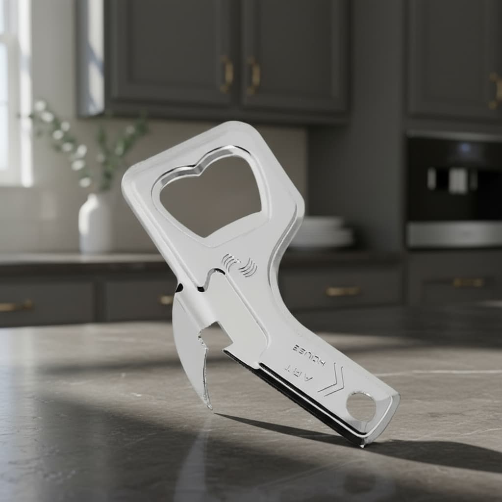 Abridor De Lata E Garrafas tamanho 9cm Aço Inox Original