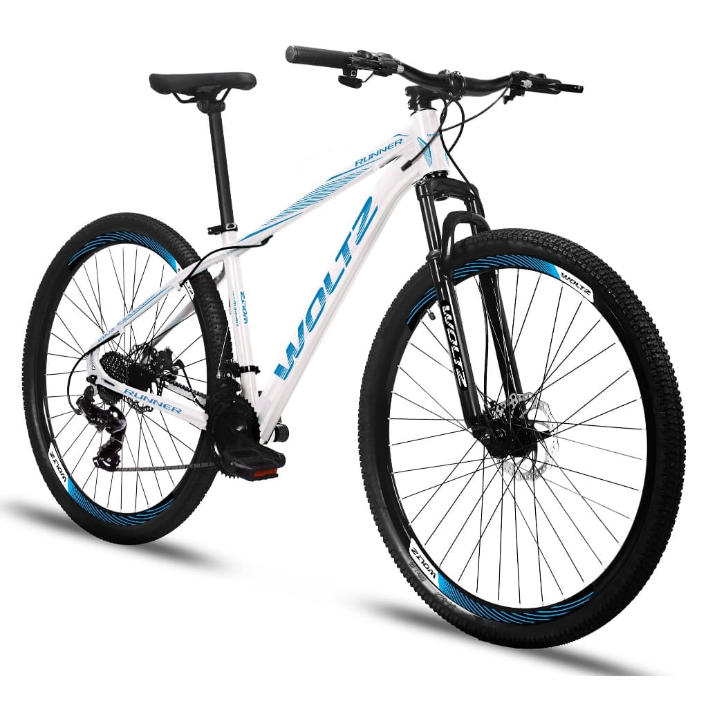 Bicicleta Aro 29 Woltz Runner 24 Marchas Freios A Disco Quadrode alumínio
