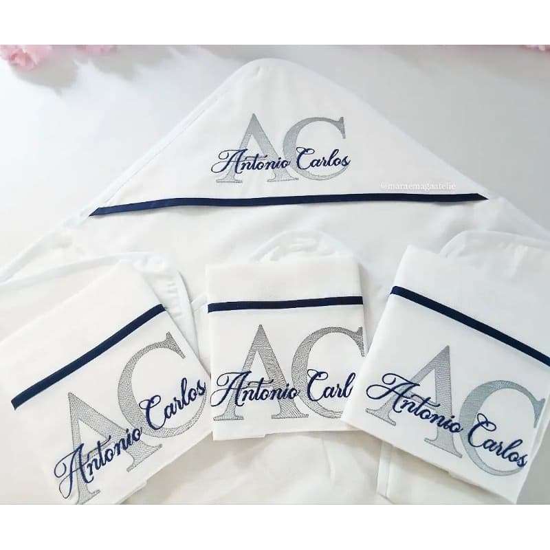 Enxoval Bebê Cueiro Flanela Toalha Fralda e Fraldas Personalizadas