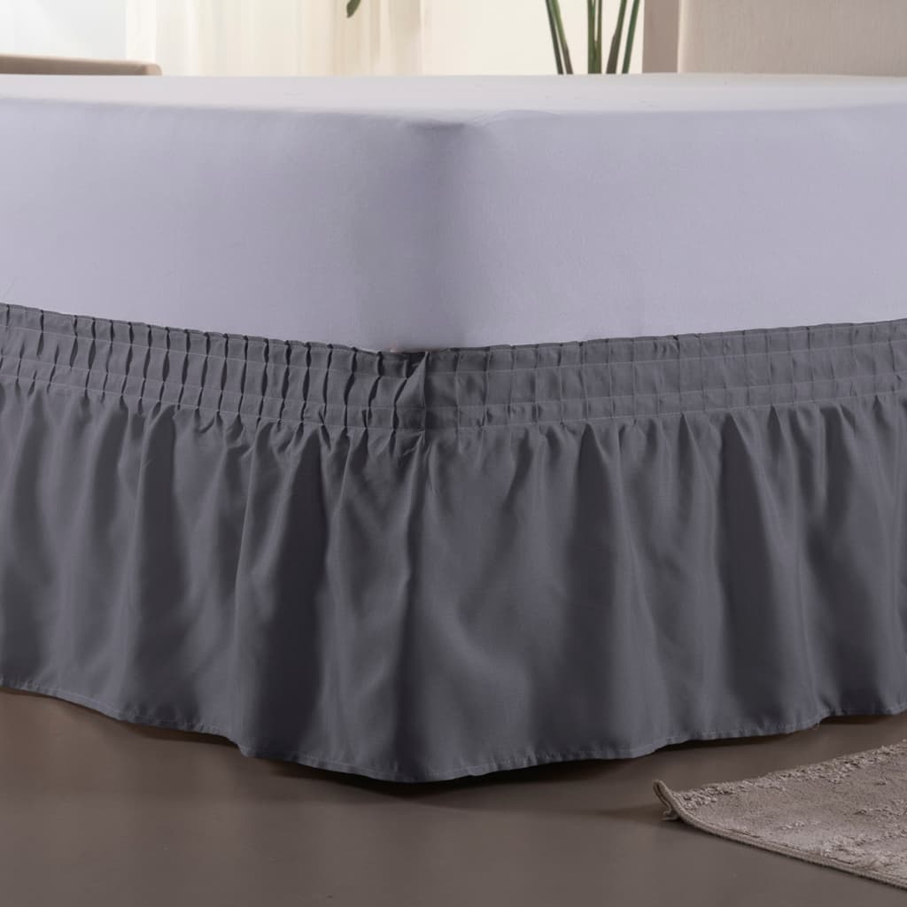 Saia Box Para Cama Solteiro/Casal/Queen/King Com Elástico Ajustável