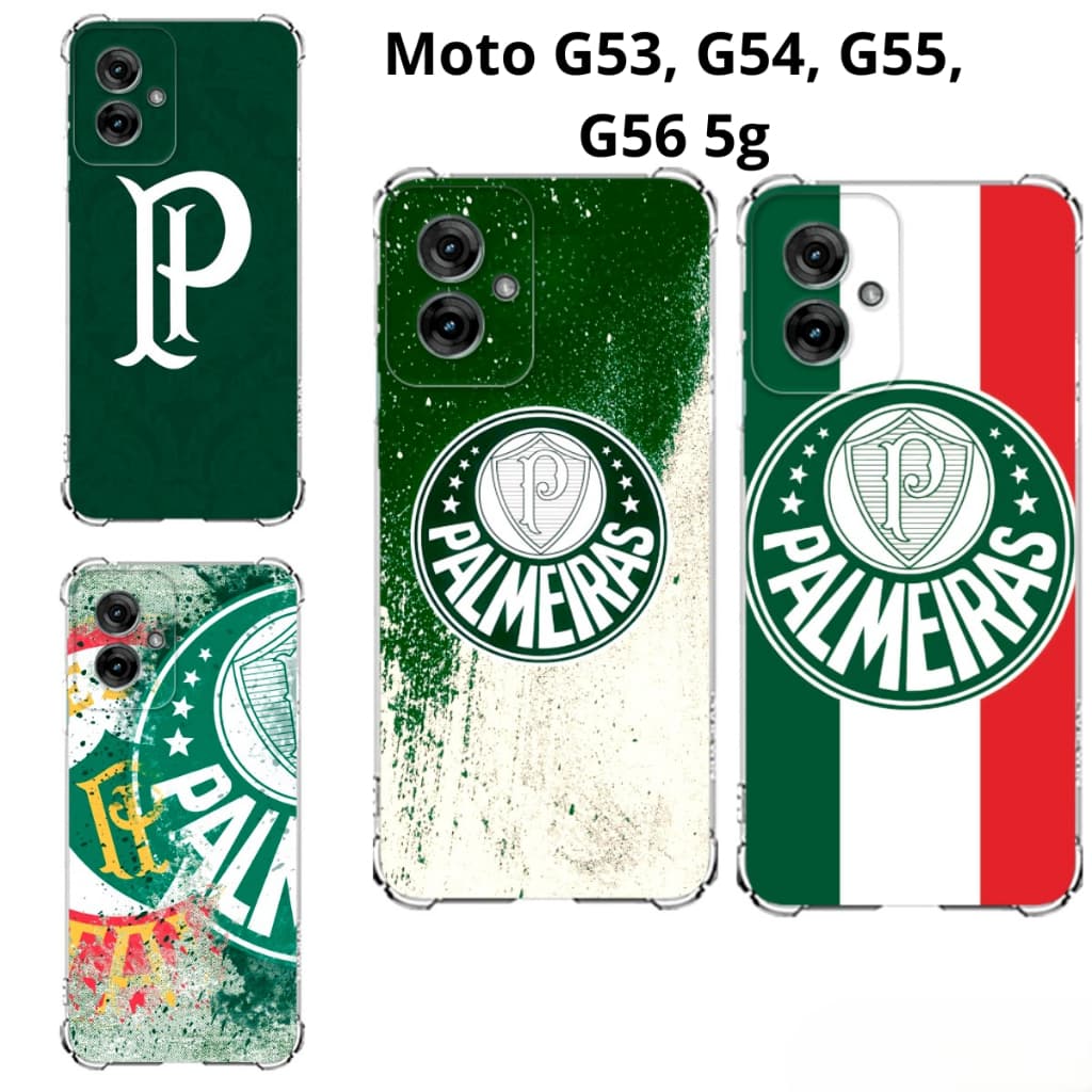 Moto G53, G54, G55, G56 5g Capa Inspirada no Verdão Alviverde: Capinha Case TPU Time Palmeiras Motorola