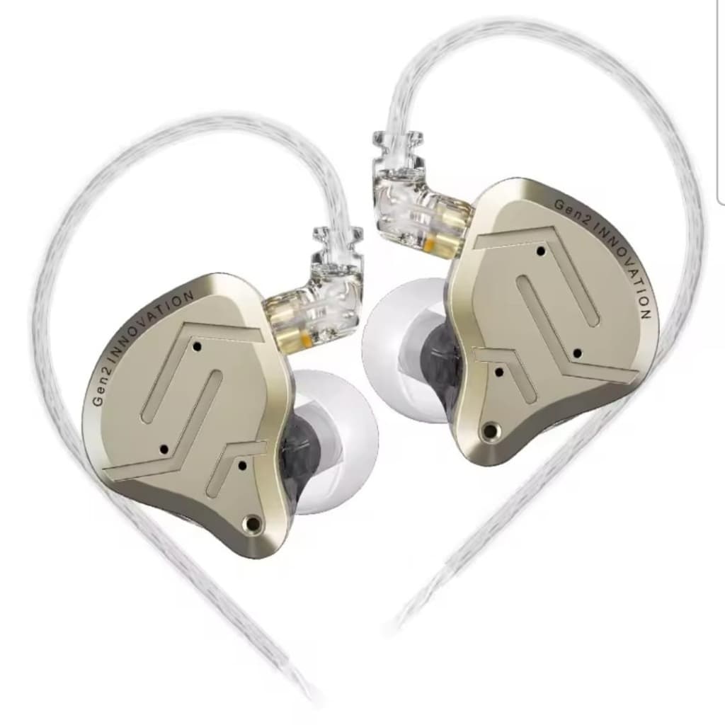 Fone De Ouvido In Ear Kz Zsn Pro 2 (Gold)