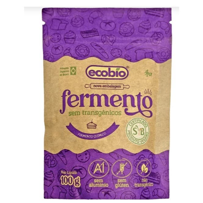 Fermento Não Transgênico Para Bolos - ECOBIO 100g
