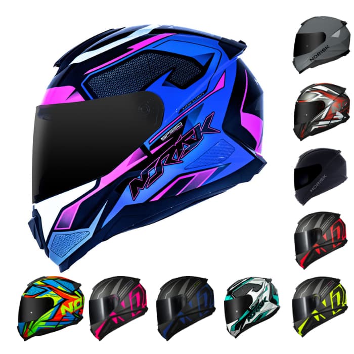 Capacete Moto Fechado Masculino Feminino Norisk Razor Diversos Graficos