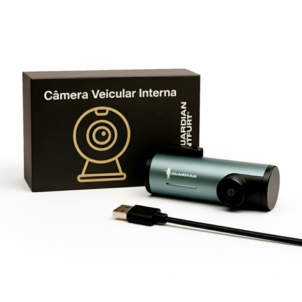 Câmera Dashcam Segurança Veicular Interna Externa Visão Noturna Cabo USB Wifi 1080p App