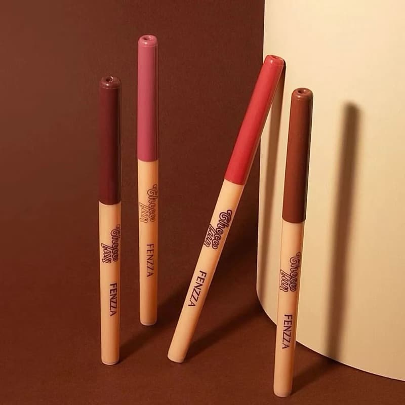 FENZZA CHOCO FUN CONTORNO LABIAL RETRÁTIL LAPIS DE BOCA TIRAMISU DOLCE BOMBOM