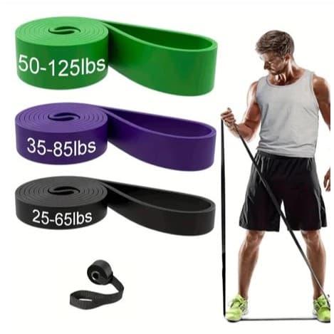 Kit 3 Elástico Super Band Borracha Crossfit Extra Forte