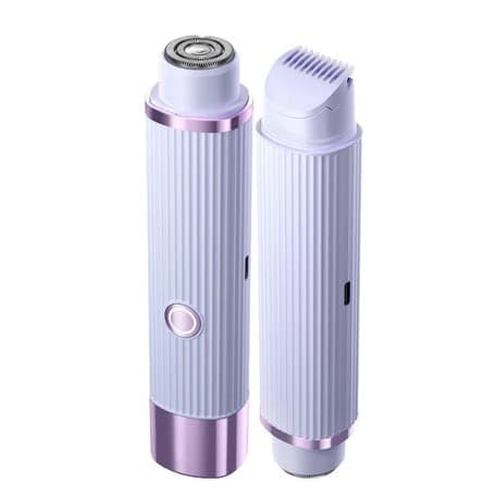 Barbeador Depilador Elétrico Para Mulheres 2 em 1 Recarregável.