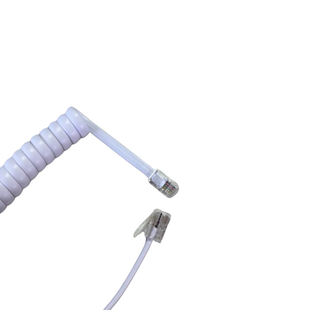 Kit Com 2 Cabo Espiral Para Interfone Tdmi 200 / 300