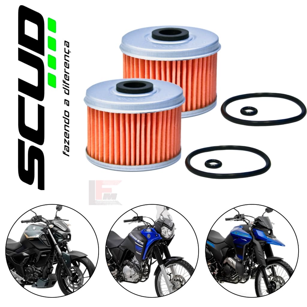 KIT 2 FILTROS DE ÓLEO - Fazer 250 - Lander 250 - Tenere 250 - Scud