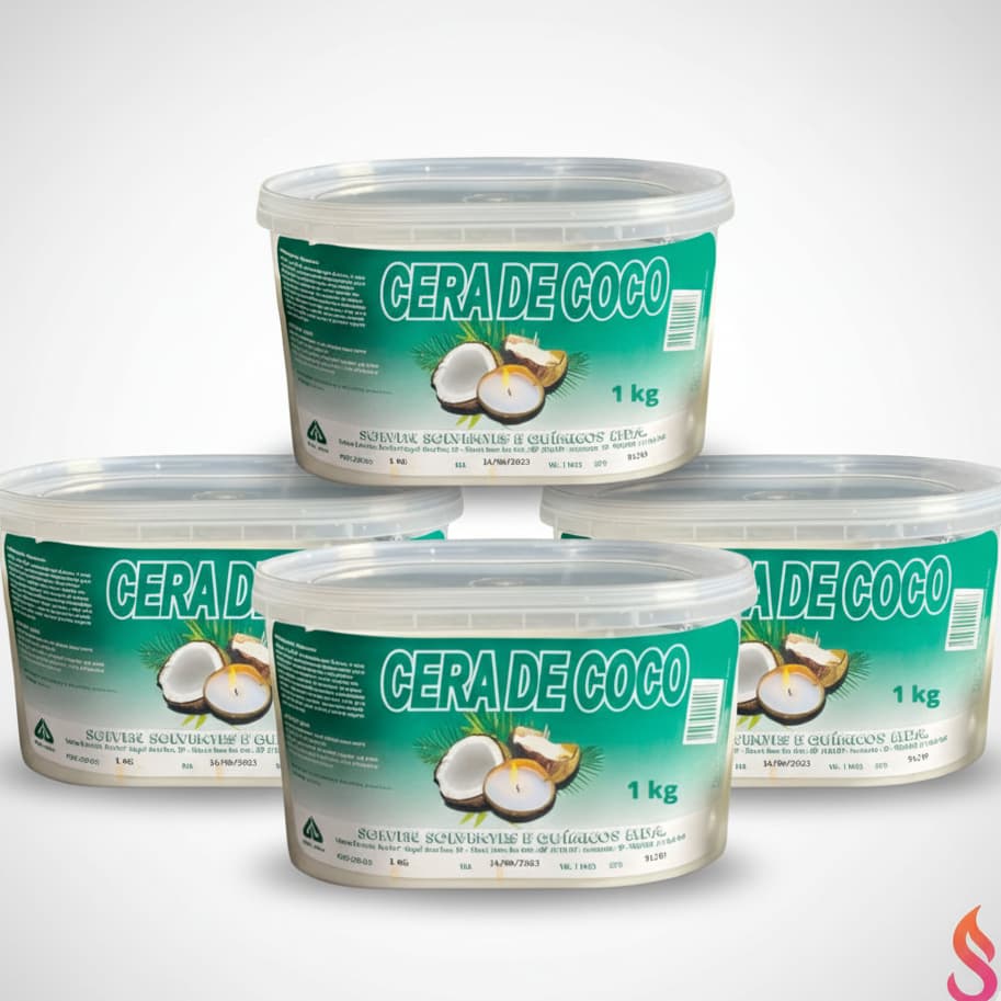 4kg Cera de Coco Solven ideal para velas artesanais, velas aromáticas, decorativas e lembrancinhas.