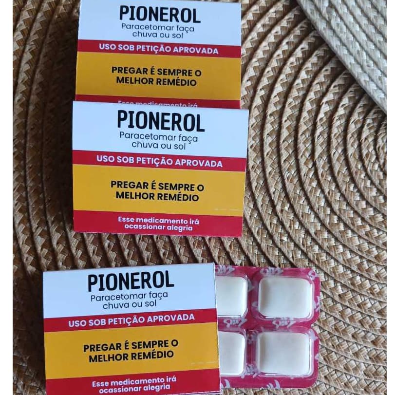 Chiclete Pioneirol Personalizado Pioneiros  Mimo Brinde - KIT 10 a 40 Unidades